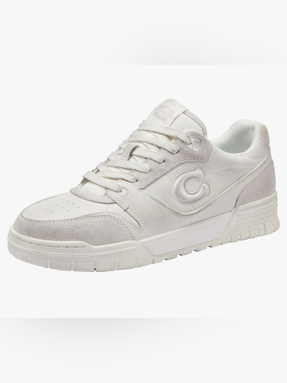 Coach Glacier White Leather & Suede Low-Top Sneaker